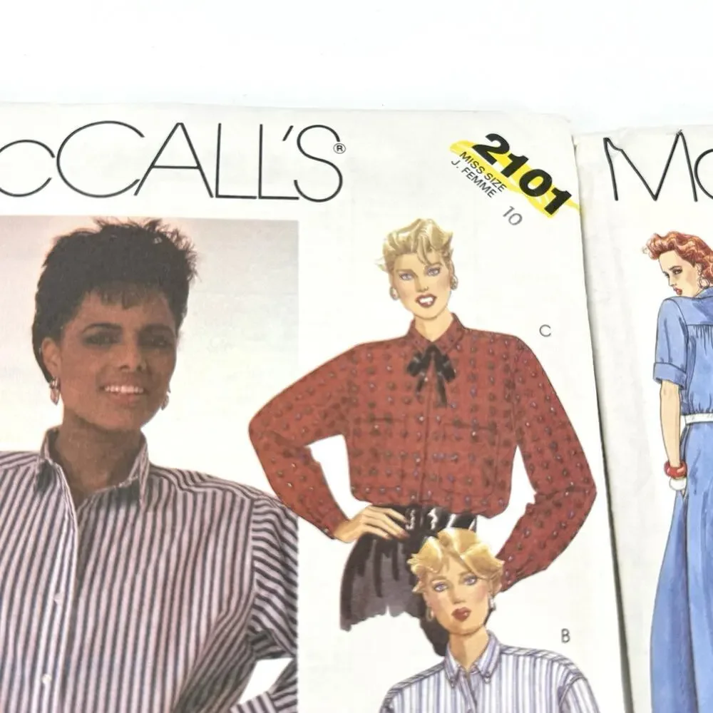 Vintage Lot of 7 Womens Clothing Sewing Patterns Size 8-12 Cut & Uncut 1980s